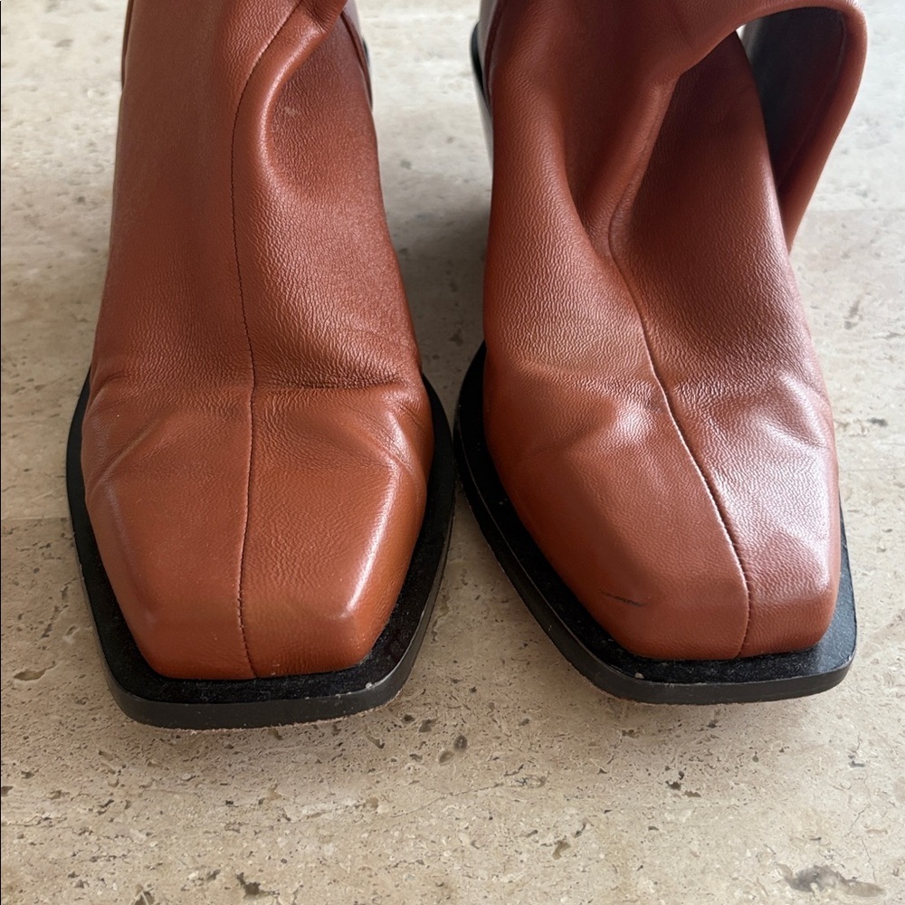 Jonathan Simkhai Livvy brown leather boots - Picture 4 of 6